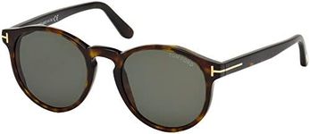 Tom Ford Unisex Adults’ FT0591 52N 51 Sunglasses, Brown (Avana Scura/Verde)