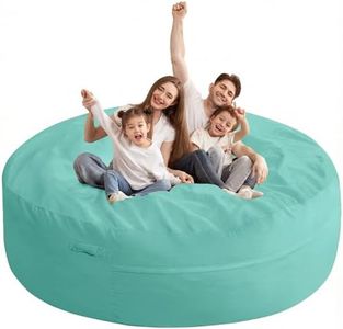 HABUTWAY XX-Large Bean Bag Chair: Giant 7' Memory Foam Furniture Bean Bag Chairs for Adults with Microfiber Cover 7Ft(Aqua Ombre)