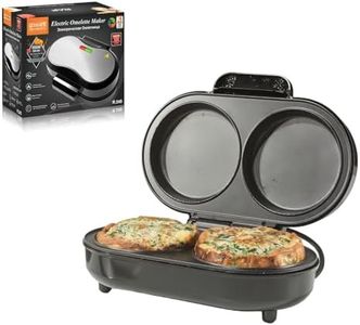 Electric Omelette Maker, 850W Non-Stick Plates, Cool-Touch Handles, Double-Sided Heating
