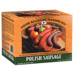 Hi Mountain Seasonings ǀ POLISH Sausage Making Kit ǀ Includes Sausage Seasoning, Cure, Natural Hog Casings, and Simple-to-Follow Directions ǀ Creates 30 lbs of Delicious Polish Sausage