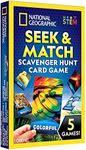 National Geographic Scavenger Hunt for Kids Card Game - Seek & Match Objects from 40 Jumbo-Sized Cards, Camping Games, Activities for Toddlers, Car Game, Kids Outdoor Activities, Stocking Stuffers