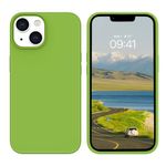 BENTOBEN Compatible with iPhone 14 Tough Mobile Phone Case, Soft Silicone Gel Rubber Bumper Microfiber Lining Hard Back Shockproof Protective Phone Cover for iPhone 14 6.1'', Mustard Green