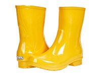 Chooka Women's Waterproof Polished Mid Rain Boot, Yellow yellow Size: 5 UK