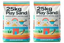 Certified Non-Toxic Children's Play Sand, 50kg - Natural, Washed, and Safe for Kids' Play Pits.