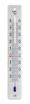 TFA Dostmann Analogue Indoor/Outdoor Thermometer Brushed Stainless Steel L45 x W9 x H280mm