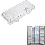 New W10515058 Refrigerator Freezer Main LED Light Set and Driver for Whirlpool Kenmore，with Tapered Lens and Bezel -Replaces W10465957, W10522611, WPW10515058VP