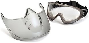 Pyramex Capstone Shield Safety Goggles Face Shield With Clear Anti-fog Lens For Full-Face Protection