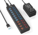 Powered USB Hub, JESWO 11-Port USB 