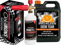 Pro-Kleen Snow Foam Lance/Gun Kit with 5L Orange Snow Foam For Use With Karcher K Series Pressure Washers (K2 / K3 / K4 / K5 / K6 / K7) 1L Capacity with Italian Components & Sprayer for Car Washing