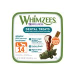 WHIMZEES Natural Grain-Free Dental Dog Treats, Large Box, 14 Pieces