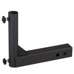 VANROUG Universal Trailer Hitch Mount Flag Pole Holder,for Any Vehicle with 2" Hitch Receiver,Black