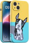 AICase iPhone 14 Case with Full Camera Lens Protection+3D Dog Pattern, Silicone Girly Cute [10ft Drop Tested ] Slim Fit Scratch-Resistant Shockproof Protective Cover for iPhone 14 6.1 inch