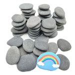 Lifetop 50 PCS Rocks Bulk for Painting, 2"-3" Natural River DIY Rocks Flat & Smooth Kindness Rocks for Crafts, Decoration, Medium Rocks for Painting,Hand Picked for Painting Rocks (Medium)