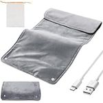 Electric Heating Pad, 60cm*30cm Foldable USB Charging Heating Pad, 55 Degrees Constant Temperature Electric Heat Pad for Hands, Shoulders, Back and Legs, Foot Warm, Machine Washable