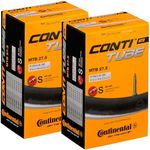 Continental MTB 27.5x1.75-2.5" / 47-584 -> 62-584 Inner Tubes - 42mm Presta Valve (Pack of 2 Tubes)