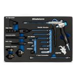 Capri Tools 2-Way Air Blow Gun Ultimate Kit with Nozzles and Rubber Tips, 19-Piece