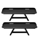 JXMTSPW TV Top Shelf Screen Shelf Adjustable Monitor Top Shelf Storage Bracket Tray Mount Computer Screen Shelf for Cellphone Stand, Media Boxes, Game Console, Router, Speakers (Black-2pcs)