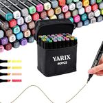 MKshop 40 +2 Colouring Pens, Colored Marker Set, Art Pens, Felt Tip Pens, Double Tip Permanent Paint Pens for Drawing, Sketching, Anime and Manga, Markers, Art Markers, Graphic pens.