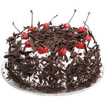 80 Rose Garden Flakey Hearts Black Forest Cake Half Kg Eggless | Birthday Cake | Anniversary Cake |500 gram