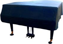 PCLOOV-Grand Piano Cover-Elegant Black Appearance-Waterproof, Dustproof, Sunscreen and Scratch Proof -Baby Grand Piano Cover（71.0in/180cm）