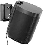 Mount-It! Adjustable Speaker Wall Mount for SONOS One, One SL and Play:1 - Black