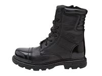 Thorogood Men's 8 Inch Side Zipper Work Boot, Black, 13 M US