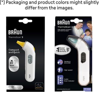 Braun ThermoScan 3 Ear Thermometer – Fast Digital Temperature Reader
