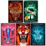 Neil Gaiman American Gods 5 Books Collection Set (American Gods, Neverwhere, Anansi Boys, Stardust, Fragile Things)