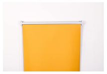 Thermal Insulated Blackout Fabric Roller Blinds, Easy Fit Room Darkening Shades Fittings Included Ochre (Width 120cm x Length 165cm, Blackout, Ochre) (BK004)