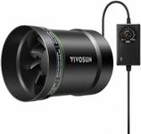VIVOSUN 6” Inline Booster Duct Fan with Speed Regulator, 345 CFM Quiet Exhaust Fan for HVAC Ventilation in Grow Tents, Basements, Bathrooms, Kitchens, and Attics