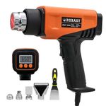 LCD Heat Gun 2000W,Heavy Duty Industrial Hot Air Gun,Adjustable Temp 50-650℃, 2 Heating Modes,1.5S Fast Heating-Overload Protection for DIY Crafts,Stripping Paint,Bending PVC Pipe-2 Meter Long Cord