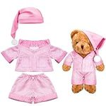 Civaner Pink Stripe Bear Clothes St