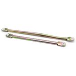 BMTick Long and Short Wiper Linkage Pull/Push Rods - Full Set Compatible with Nissan Qashqai J10 - Brass Rod with Plastic Fitting - Wiper Motor Transmission & Linkage Assemblies