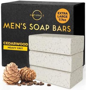 O NATURALS Bar Soap for Men Organic Men's Soap Bars -Mens Soap Bar Natural Soap Mens Soap Body Men Soap Bars Natural Soap for Men - Exfoliating Bar Soap