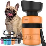 lesotc Dog Water Bottle, Portable Dog Water Dispenser, Dog Travel Water Bottle for Dogs, Squeeze Pet Water Bottle for Walking On The Go, Puppy Gift/Hiking Accessories Outdoor Bpa Free 18oz