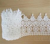 10 Yards Floral Venice Lace Edging Trim Ribbon 9cm Width Vintage White Trimmings Fabric Flower Embroidered Applique Sewing Wedding Bridal Dress Party Clothes Embroidery Gift Craft Invitation Card