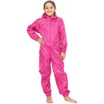 A2Z 4 Kids Girls Boys Raincoat Kids Puddle Suits - Rainsuit 641 Pink 9-10