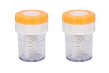 Optify Spin & Clean Anti Bacteria Leak Proof Contact Lens Storage Case Contact Lens Containers(2 Pcs)