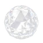 Clear Cut Crystal Glass Ball, 60/80mm Translucent Faceted Gazing Ball, Crystal Sphere Prisms Suncatcher Home Hotel Decor Hardware Fittings (60mm/2.36in)