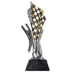 GOODS+GADGETS Racing trophy - motorsport winner's cup victory statue go-kart award ceremony 26cm elaborately modeled & hand-painted