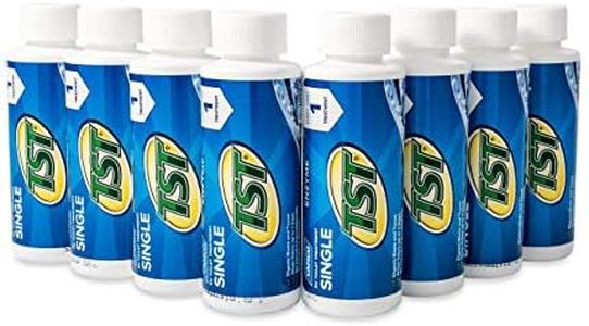 Camco TST Blue Enzyme Toilet Treatment - Formaldehyde Free - Breaks Down Waste And Tissue - Septic Tank Safe -Treats up to 8-40 Gallon Holding Tanks - (8) 4 oz Bottles (41501)