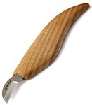 BeaverCraft Chip Carving Knife C6 2,5cm Wood Carving Knife for Fine Chip Carving Wood and Stop Cuts Detail Chip Knife for Wood Carving Wood Pre-sharpened Wood Carver Small Knife Whittling