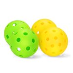 BOOSTEADY 2PCS X-40 Outdoor Pickleball & 2PCS X-26 Indoor Pickleball Balls, 40/26 Holes Pickleball Balls…