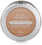 L'Oréal Paris True Match Super-Blendable Compact Makeup, W3 Nude Beige, 0.3 oz.