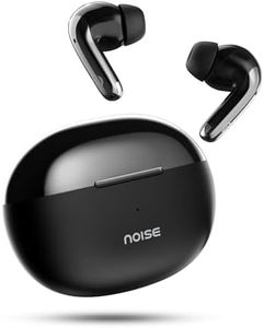 Noise Newly Launched Buds Verve 2 in Ear Truly Wireless Earbuds with Chrome Finish, 50H of Playtime, Quad Mic with ENC, 13Mm Driver, Instacharge(10 Min=200 Min), BT V5.3(Carbon Black)
