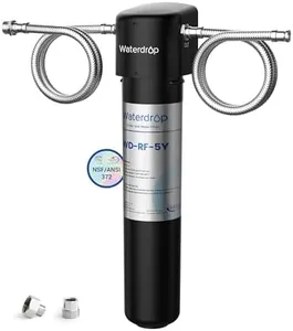 Waterdrop UA-5Y 𝟓 𝐘𝐞𝐚𝐫��𝐬 Under Sink Water Filter System, Ultra Long Life, Reduces Lead, Chlorine, Bad Taste & Odor, Under Counter Water Filter Direct Connect to Kitchen Faucet, USA Tech