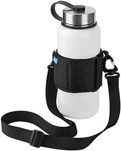 Xxerciz Water Bottle Carrier Holder with Adjustable Shoulder Strap Universal Bottle Sling for Walking Hiking Camping, Shoulder Sling, Medium