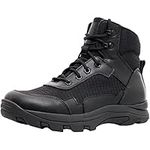 RIELD Men's Military Tactical Boots Lightweight Hiking Jungle Army Combat Work Boots,Black,12 M US