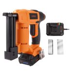 VonHaus Cordless Nail Gun 18v Li-ion - 2-in-1 Nailer Stapler Gun Battery Operated - for DIY, Fabrics, Upholstery, Home Improvement, Wood Work, Underlay, Carpenting, Roofing & Crafts - Ergonomic