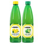 Urban Platter Combo of Lemon Juice and Lime Juice, 700ml